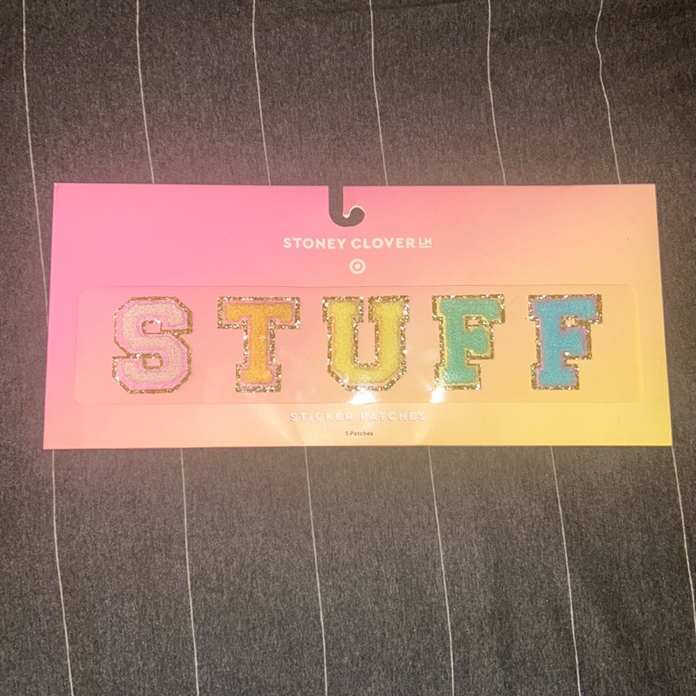 NWT Stoney Clover Lane x Target STUFF Sticker Adhesive Patches
